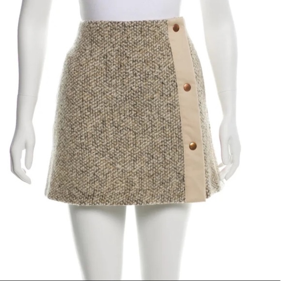 SEE BY CHLOÉ Wool Mini Skirt - Picture 1 of 3